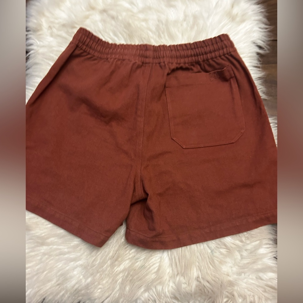 BODE Twill Rugby Short In Cinnamon - Picture 9 of 15